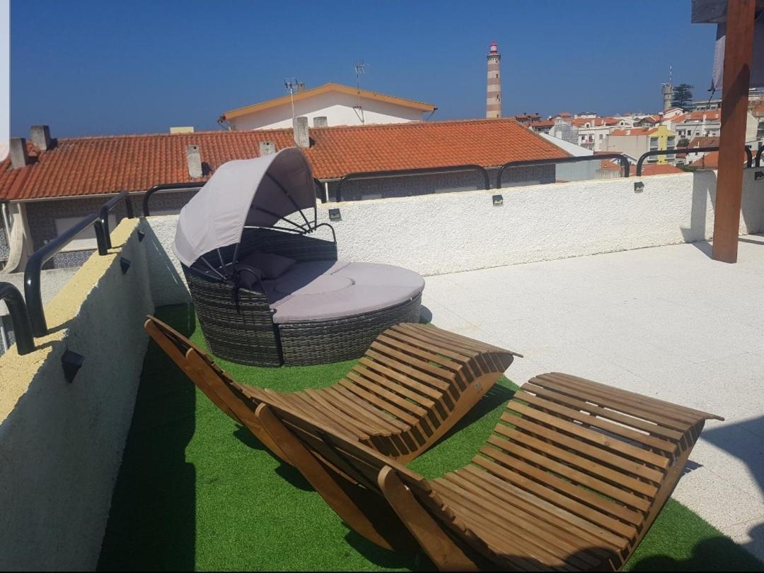 Vasco Da Gama Apartamento T2 Com Terraco Praia Da Barra 가파나다나자레 외부 사진